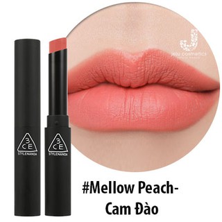 Son 3CE Slim Velvet Lip Color  Mellow Peach Cam Đào