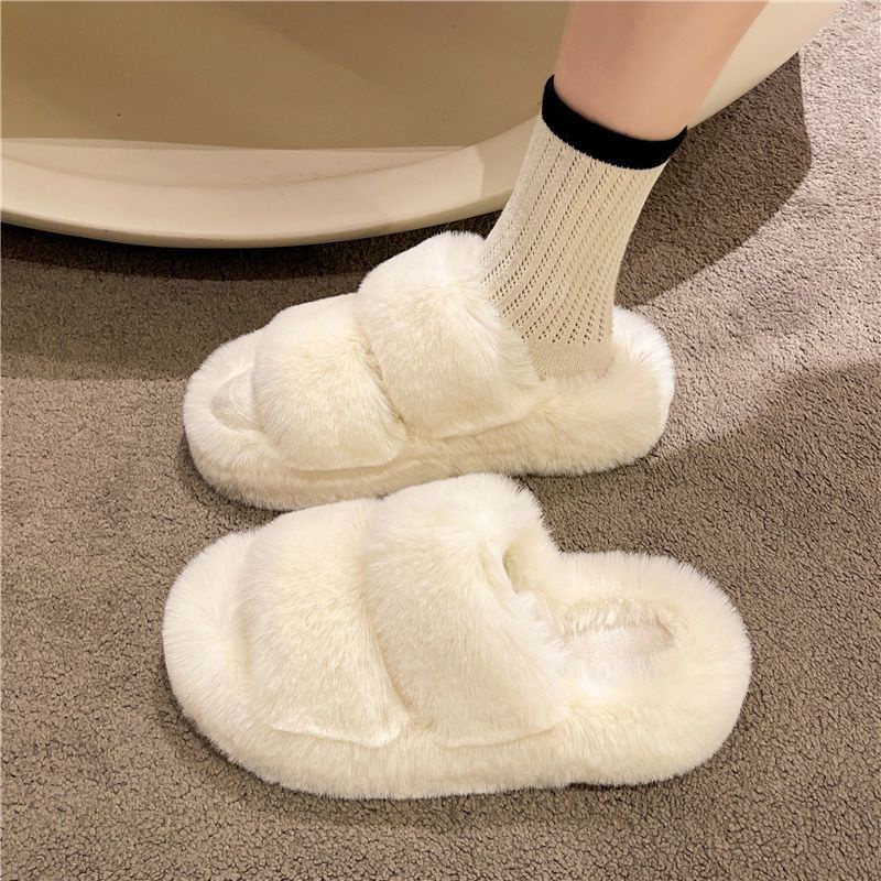 Dép Bông Đế Dày Thời Trang Thu Đông Mới Dễ Phối Đồ