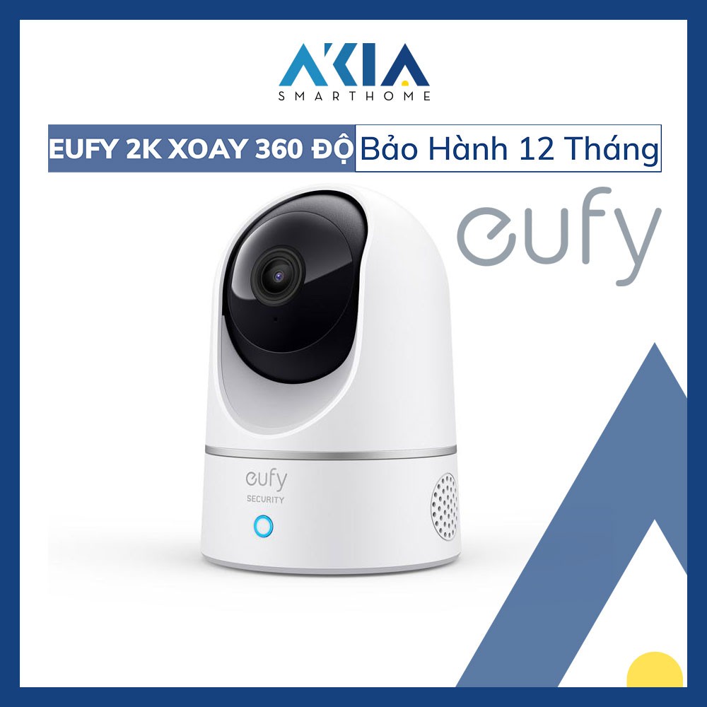 Camera Wifi trong nhà Eufy Indoor T8410 2K camera 360 độ - tích hợp AI, video chất lượng cao, sắc nét, Đàm thoại 2 chiều