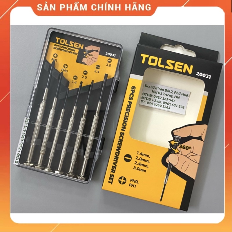 Bộ tua vít sửa đồng hồ 6 cây Tolsen 20031