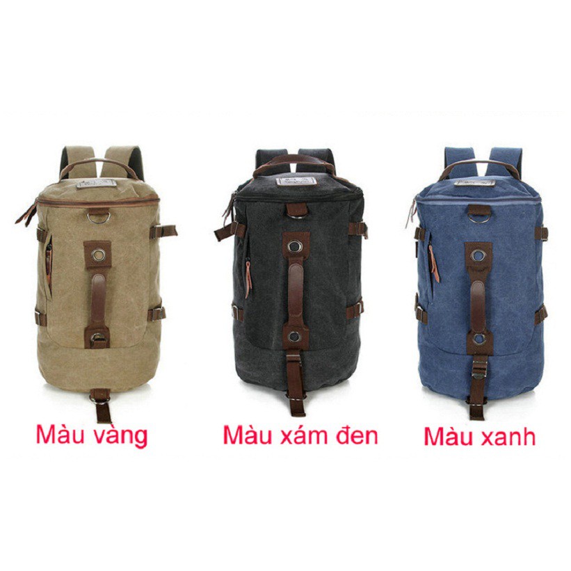 Balo - túi trống vải bố thời trang - có ngăn laptop
