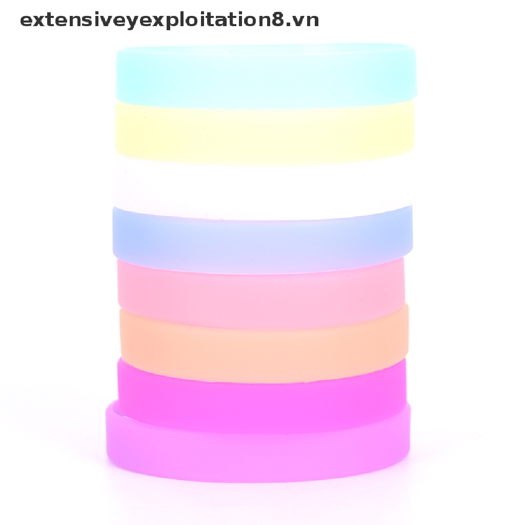 [Cường Độ Cao] Vòng Tay Cao Su Silicone Dạ Quang Phát Sáng Trong Bóng Tối