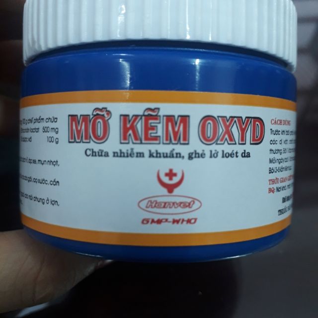 Mỡ kẽm oxyd 100g đặc trị nấm ghẻ