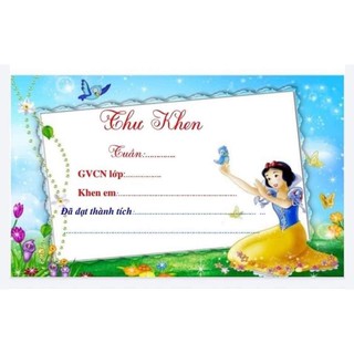 Set 100 tờ Thư Khen Ngợi
