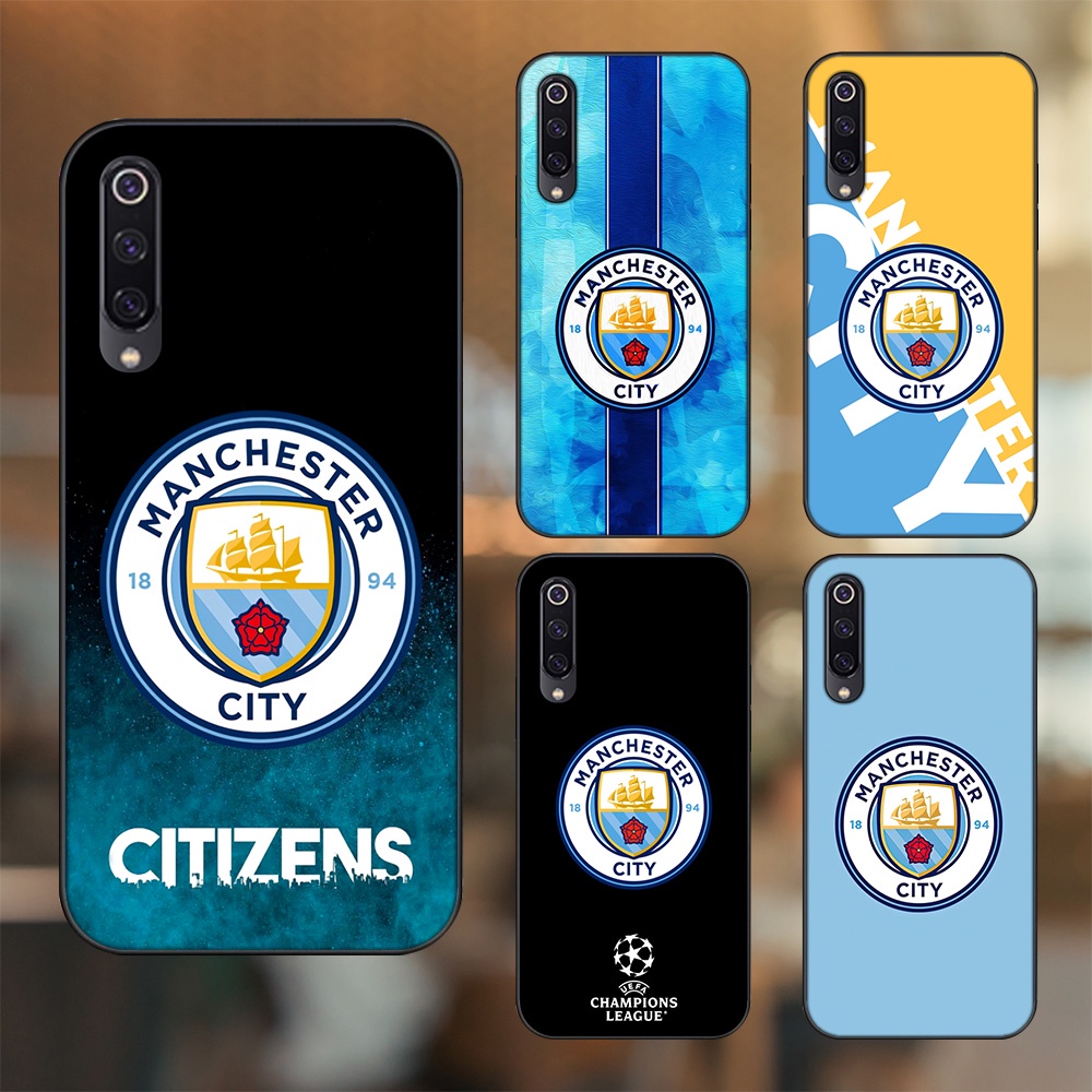 Ốp lưng Xiaomi Mi 9, Mi 9 SE viền đen in hình Manchester City MC