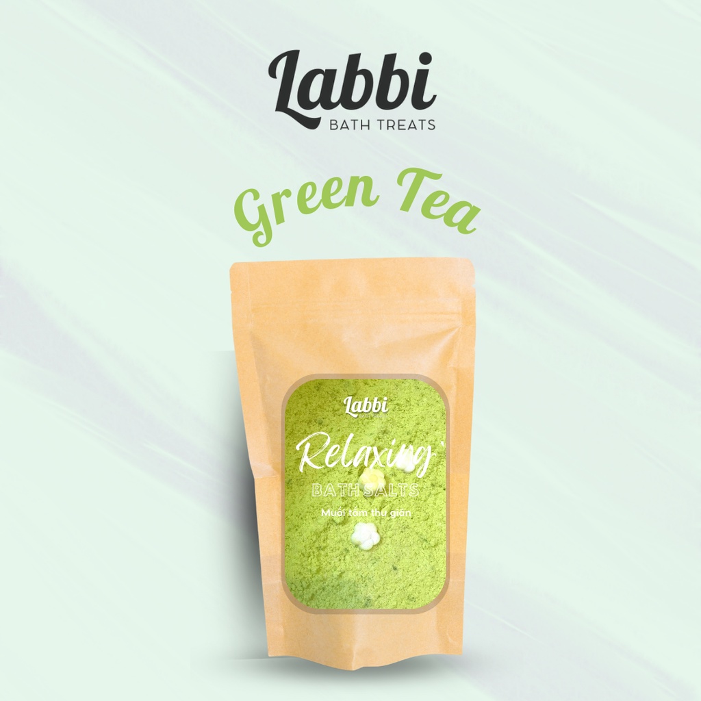GREEN TEA [Labbi] Relaxing Bath Salt / Muối thư giãn dưỡng da