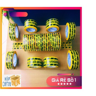 Băng Keo Hàng Dễ Vỡ Loại 100Y  2 Màu Vàng/Đỏ Giá Tốt Nhất