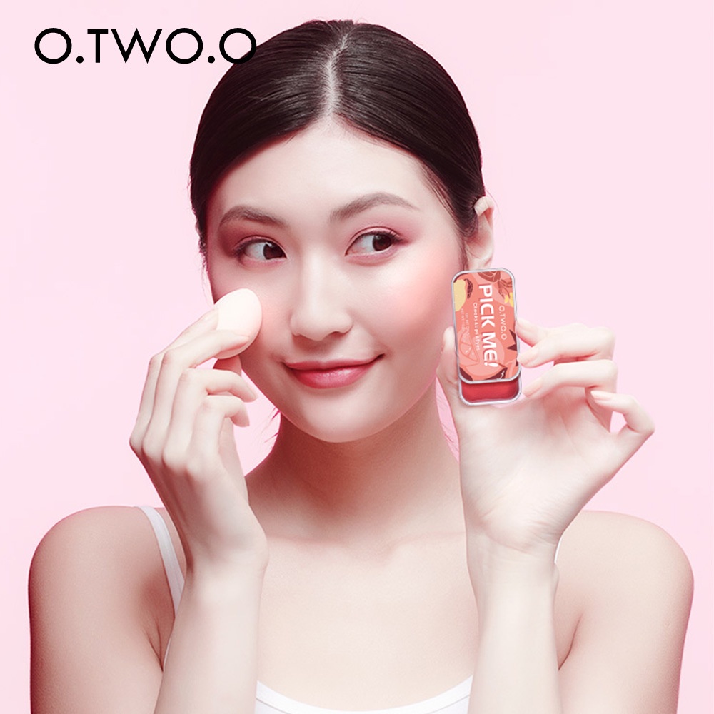 [Hàng mới về] Bảng phấn mắt má hồng son môi O.TWO.O 3 trong 1 chống nước tiện dụng