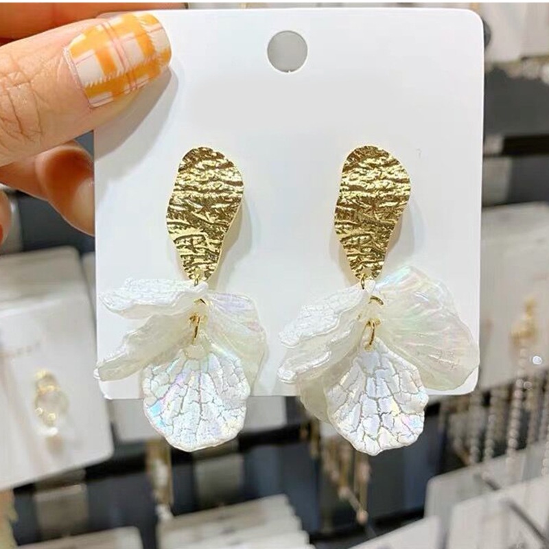 (1 cái)cánh hoa nhựa nứt nhiều size, Nguyên liệu làm trang sức cổ trang, Nguyên liệu diy