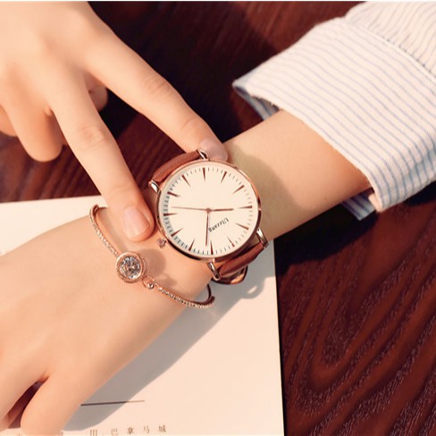 Đồng hồ thời trang nam nữ Ulzzang U023 dây da mềm, êm tay, mặt to cá tính | BigBuy360 - bigbuy360.vn