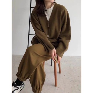 áo khoác len taobao nâu - đen