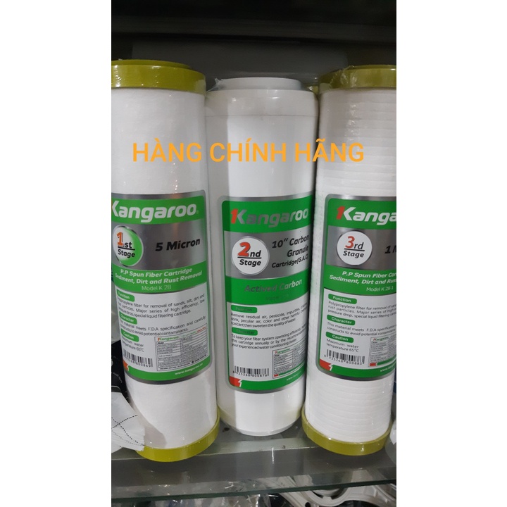 Bộ 3 lõi lọc thô 123 KANGAROO chính hãng