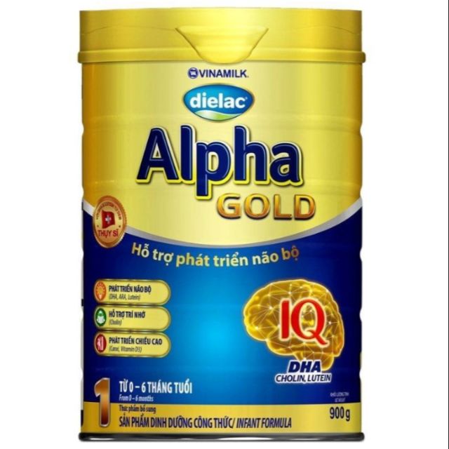 Sữa bột Dielac Alpha Gold Step 1  900g