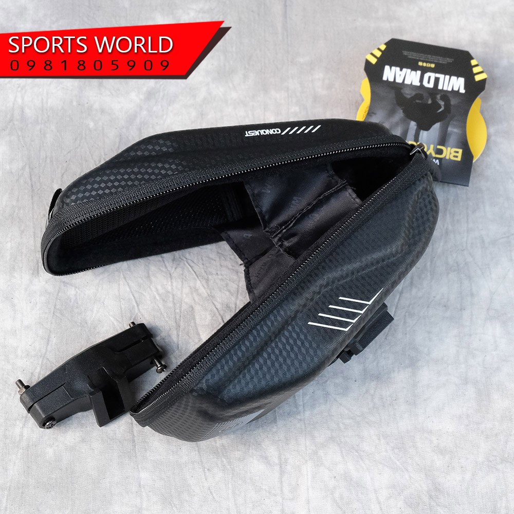 Túi xe đạp E7 WILDMAN treo cốt yên chống nước, chống sốc