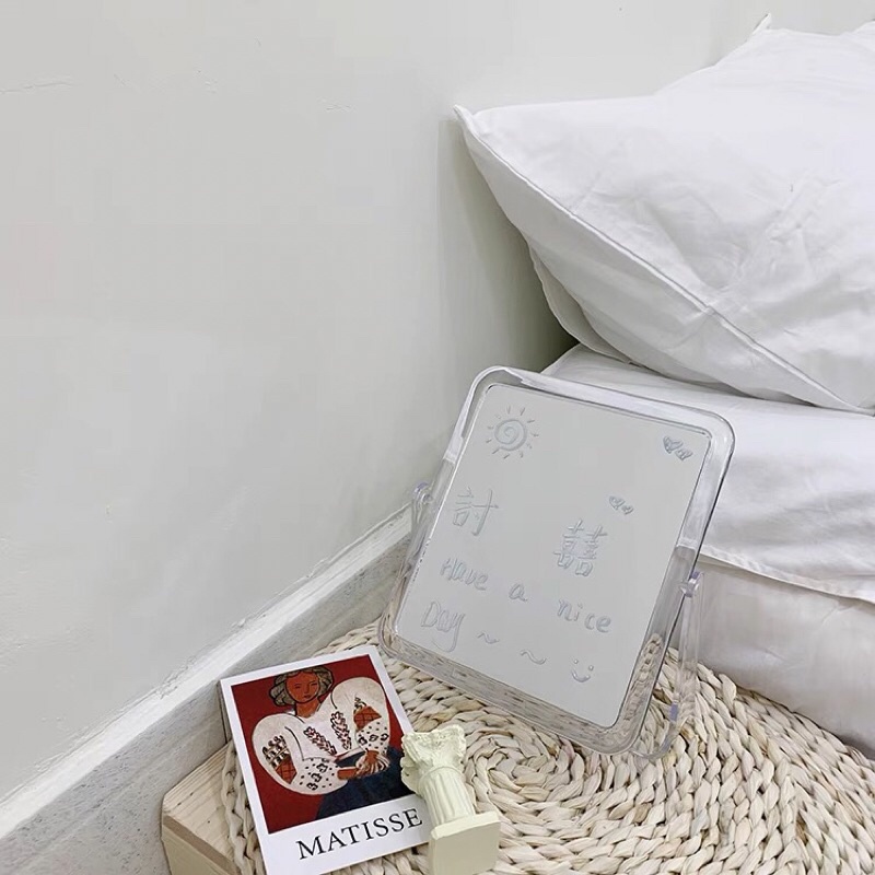 Gương để bàn 2 mặt , xoay 360 độ