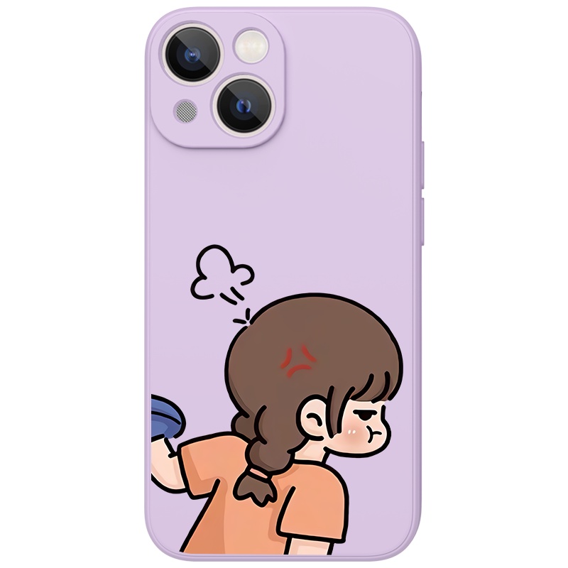 Ốp lưng JURSUE hoạt hình cặp đôi dễ thương đẹp Cho iPhone 14 13 12 11 Pro Max SE 2020 X XR XS 8 7 ip 6S 6 Plus kute Y2287