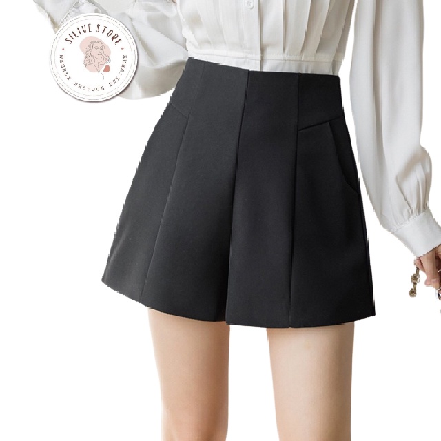 Quần short nữ silive quần đùi nữ cạp cao phong cách trẻ trung, năng động