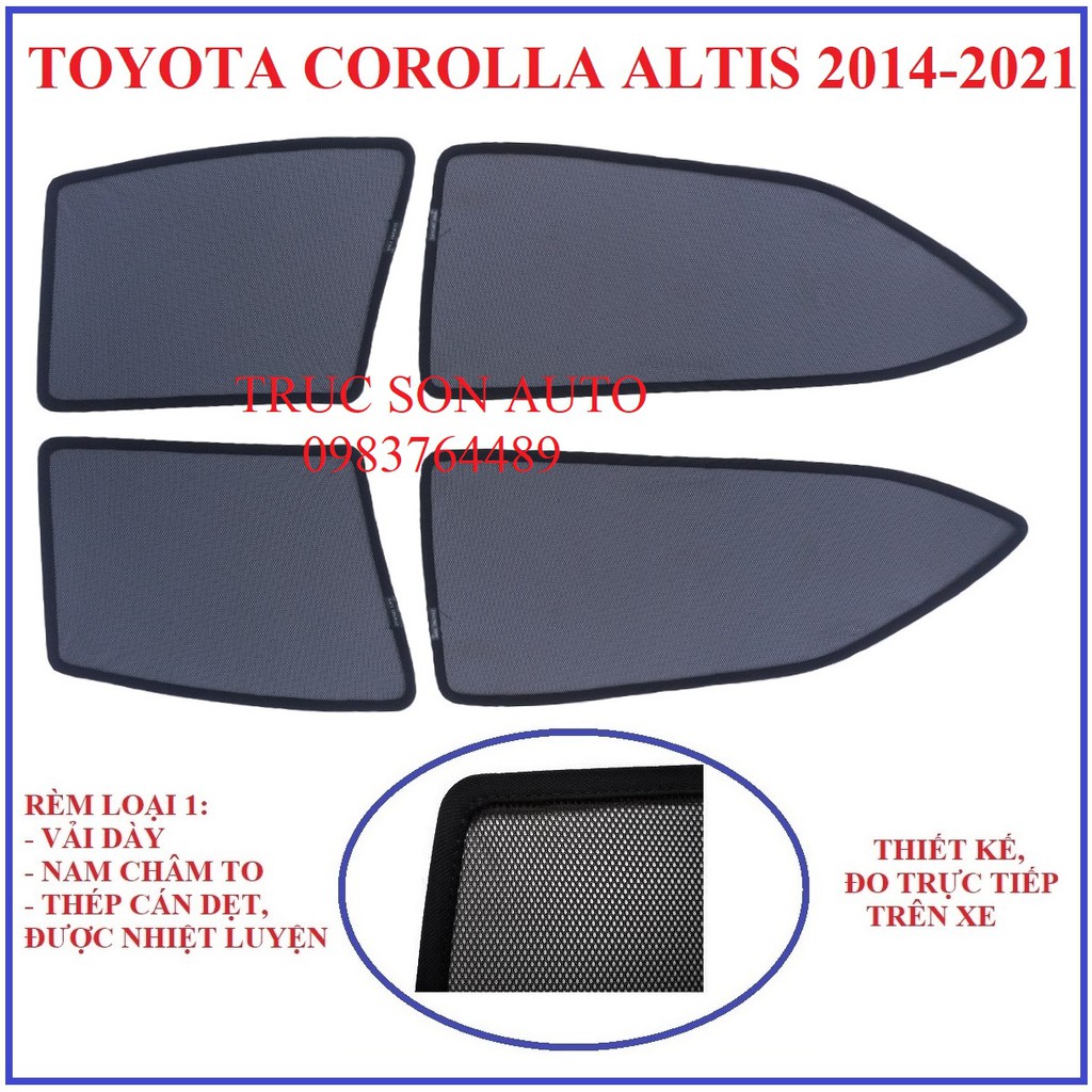 TOYOTA COROLLA ALTIS 2014-2021 Rèm che nắng chắn nắng ô tô theo xe gắn nam châm