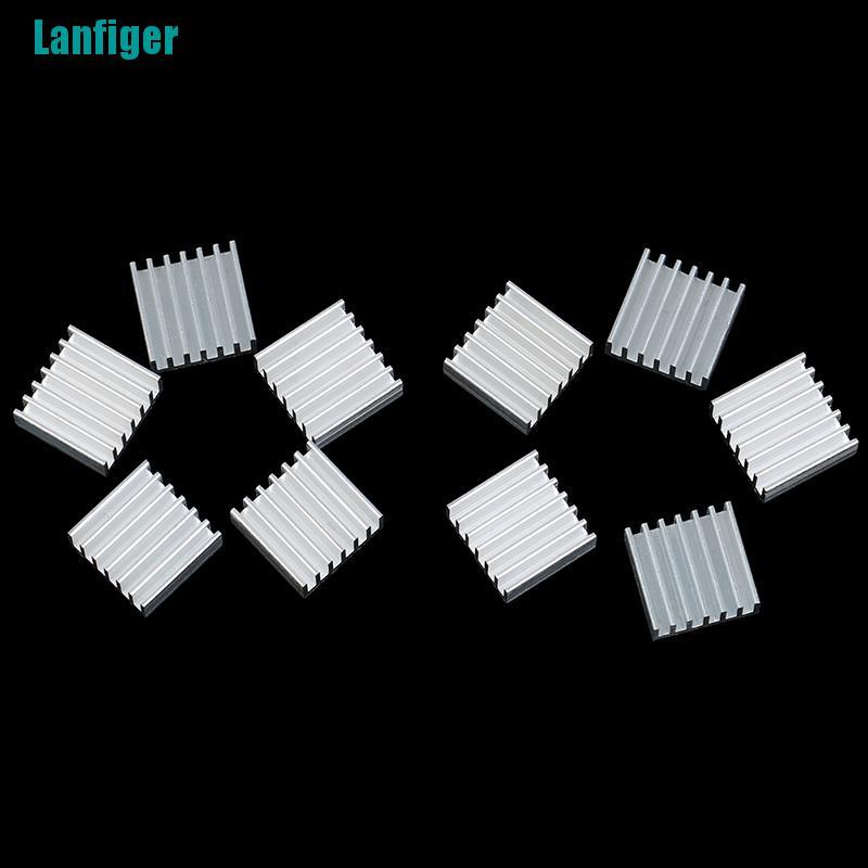 Bộ 10 chip Tản Nhiệt Điện Tử Bằng Nhôm 14 * 14 * 6mm