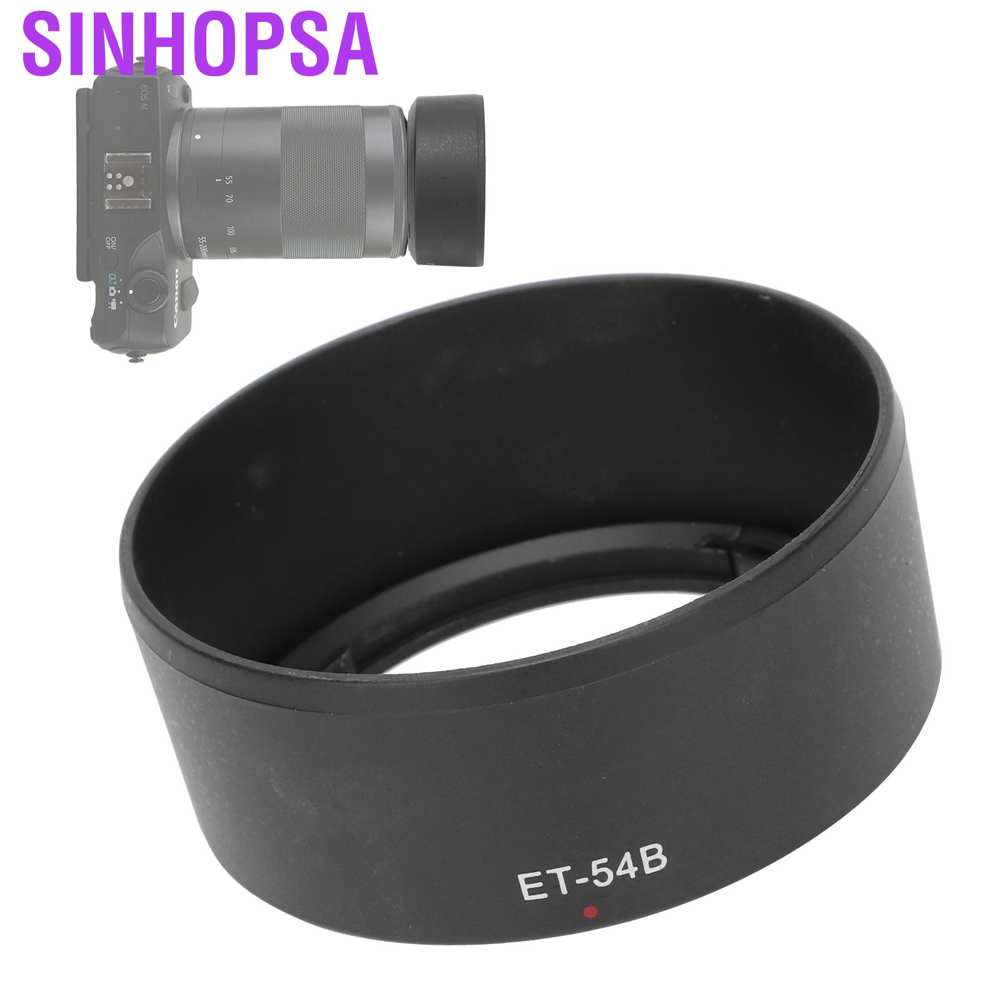 Sinhopsa len accessories camera part ET‑54B Durable Lens Hood Reversible for Canon EF‑M 55‑200mm F/4.5‑6.3 IS