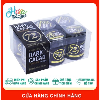Hộp 6 Hủ Socola Không Đường 72% Cacao – Sweetory Dark Cacao No Sugar