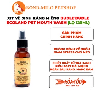 Xịt vệ sinh răng miệng budle'budle ecoland pet mouth wash 120ml - bondmilo shop