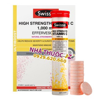 Viên sủi Vitamin C Swisse High Strength 1000mg