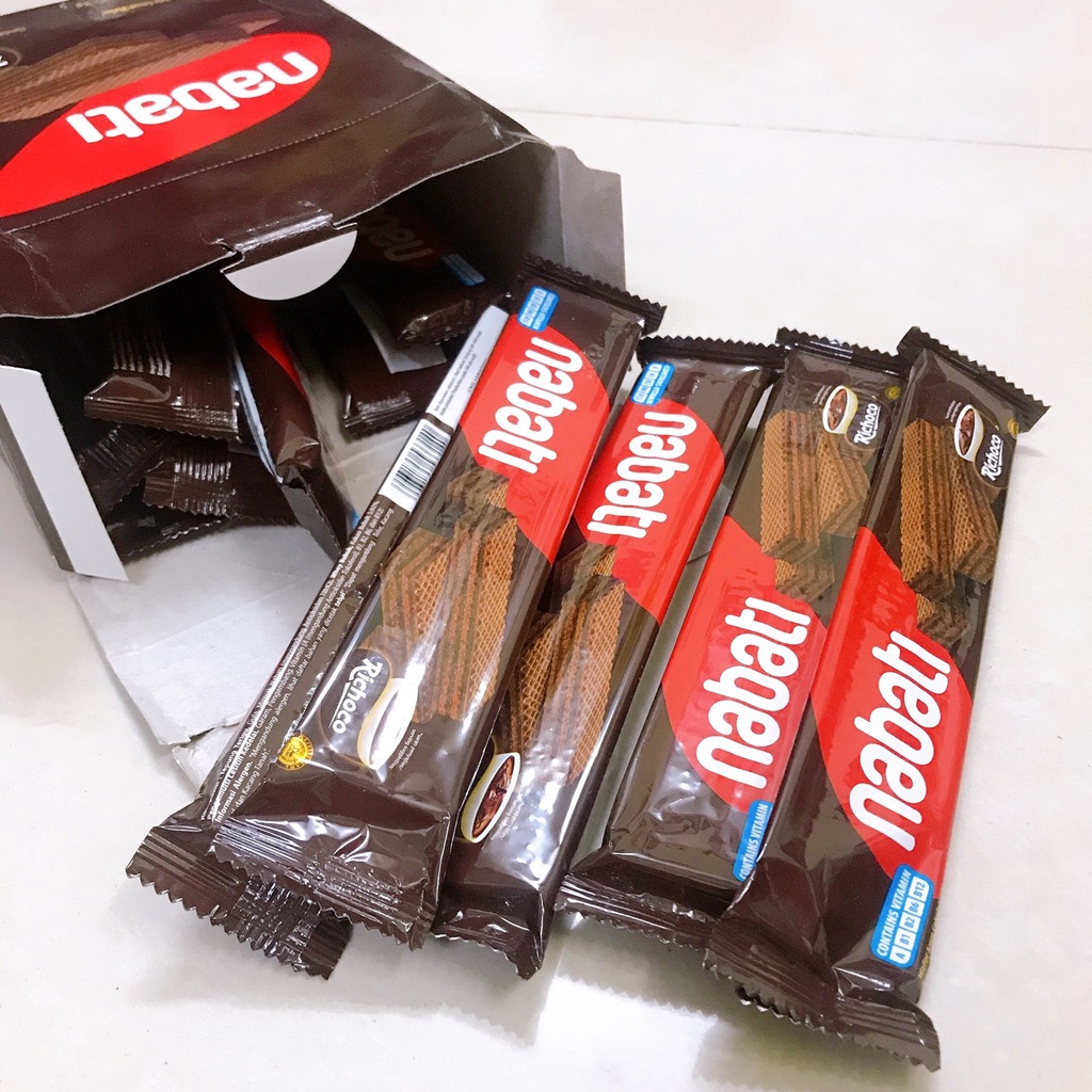 [Date 04/2022] Bánh Xốp Socola Richoco Nabati Wafer - Set 5 Thanh