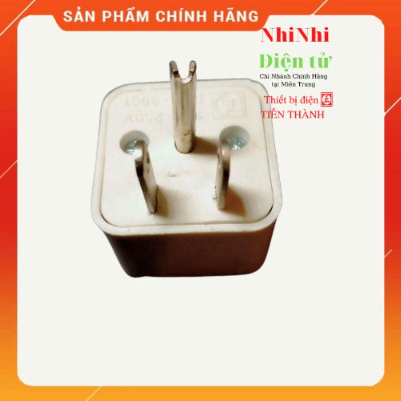 Ổ cắm chuyển đổi ổ 3 chấu thành 2 chấu - chuyển đổi sạc 3 chân - đầu nối ổ cắm 3 cực đa năng 10A 250V