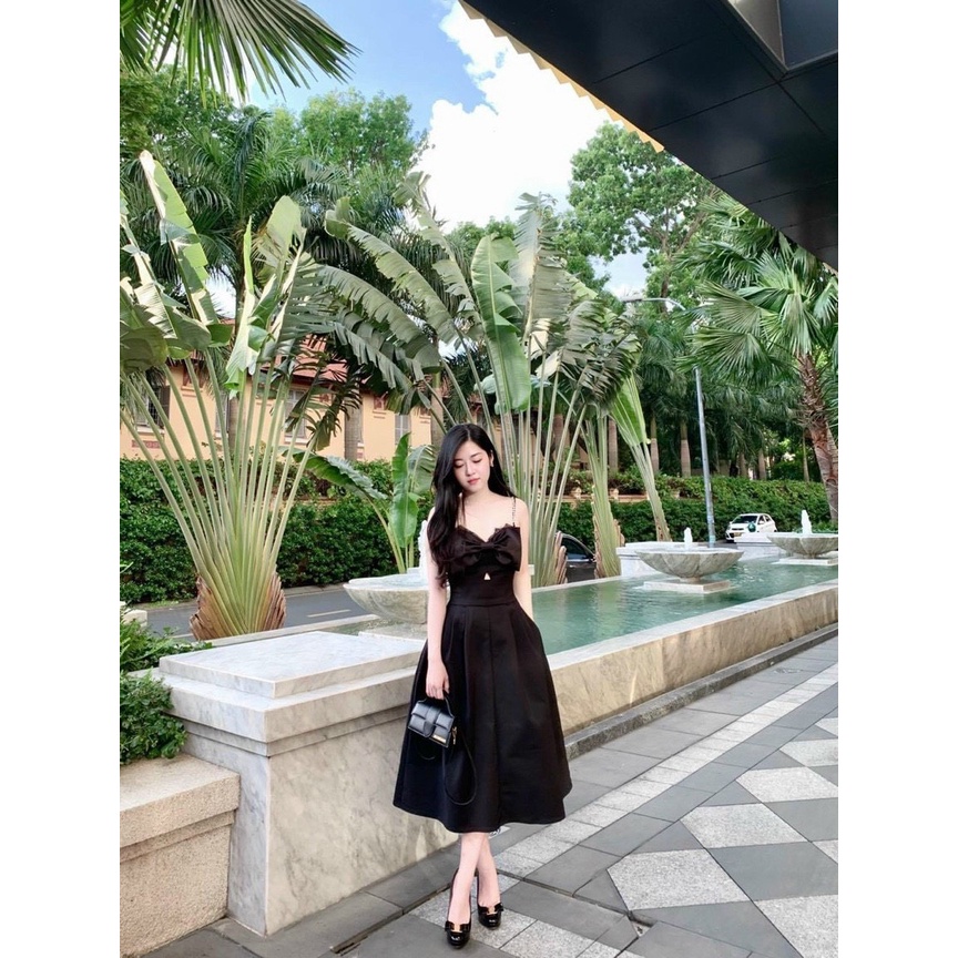 ĐẦM MIDI HAI DÂY NƠ NGỰC