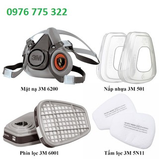Mặt Nạ Phòng Độc 3M 6200 Loại 2 Phin