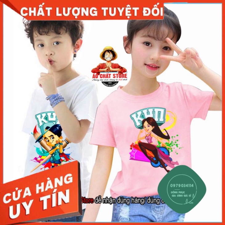 Áo thun giá sỉ (Nhiều Màu) Áo thun in hình Gia Đình Kun nông dân siêu phàm siêu đẹp | Áo Kun Family cho bé trai | bé gái