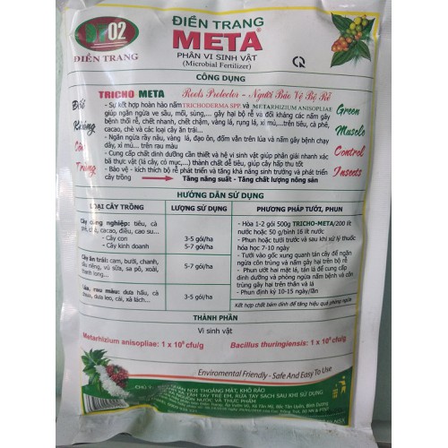Chế Phẩm Sinh Học META BT 100gr - Phòng Ngừa Sâu Hại Và Nấm Bệnh Hiệu Quả
