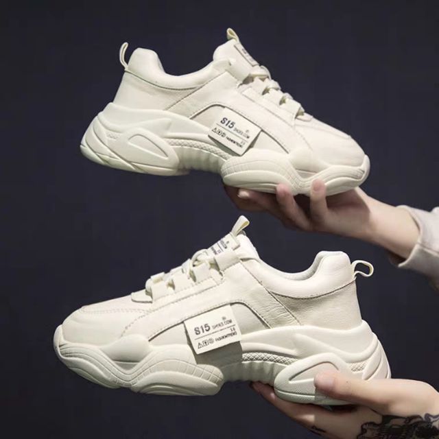 [Freeship] {video} Giày Thể Thao Nữ Độn Đế s15 Giày sneaker hottrend 2021