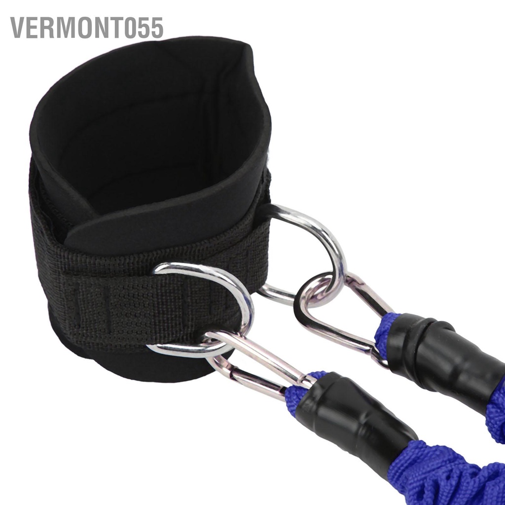 Vermont055 2 cái Dây đeo mắt cá chân thể dục Độ đàn hồi cao Bền bỉ Tăng sức mạnh cơ bắp Cải thiện khả năng nhảy dây cáp
