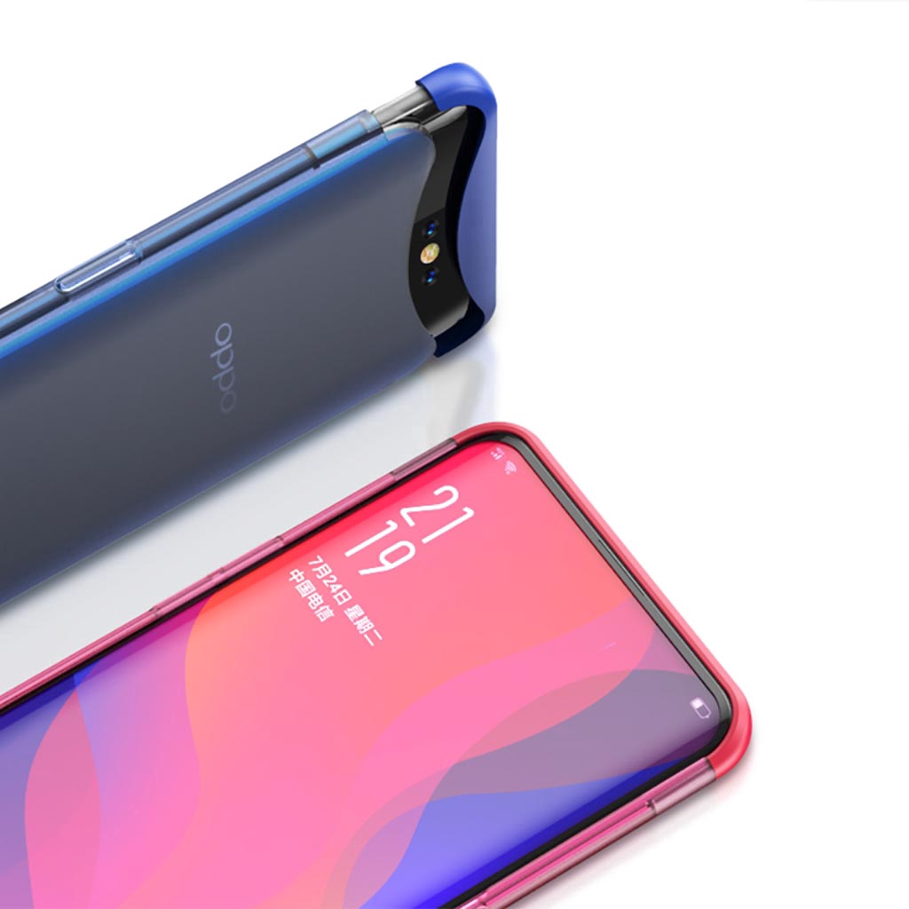 Ốp điện thoại cứng trong suốt bảo vệ cho Oppo Find X