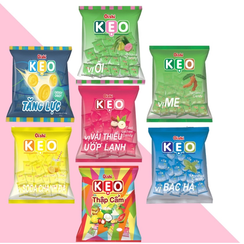 Kẹo Oishi mix vị gói 90gr.