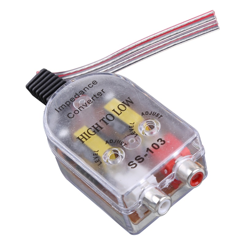 Thiết bị chuyển đổi tín hiệu âm thanh cho xe hơi 12V RCA
