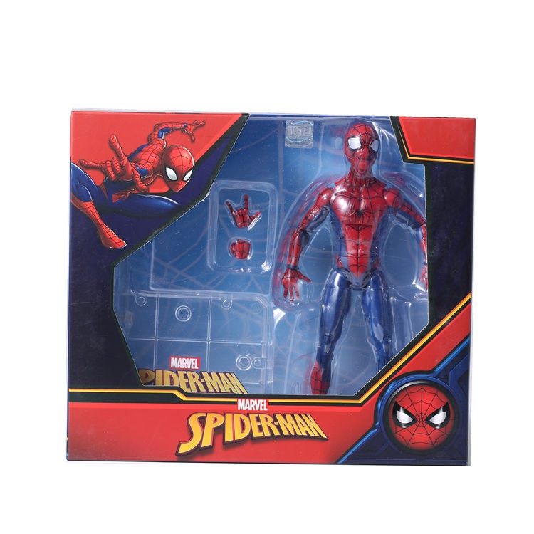 ☂∈SHF Iron Man Toy Hulk Búp bê siêu hành động MK50 Bàn tay dạ quang MK85 Mô hình người nhện