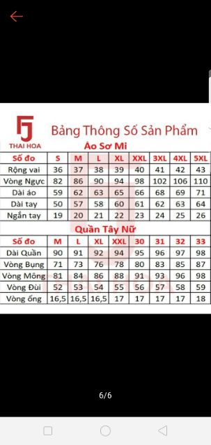 Quần tây Thái Hòa màu đen