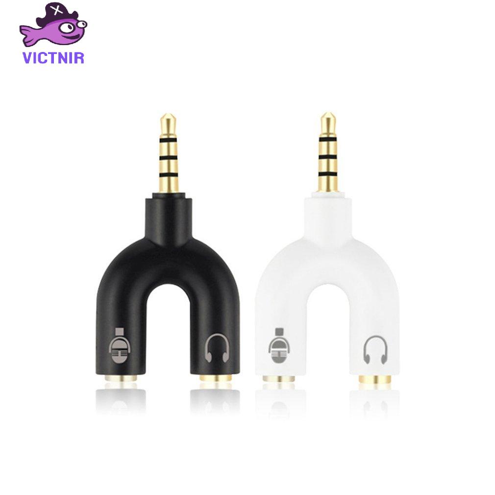 Headphone Mic 2 To 1 Splitter For PS4 For Xbox One Adapter  Headset