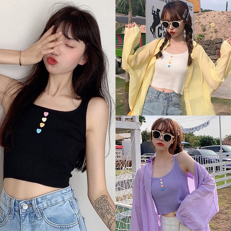 Áo Dệt Kim Phối Nút Thiết Kế Đơn Giản Hợp Thời Trang | BigBuy360 - bigbuy360.vn