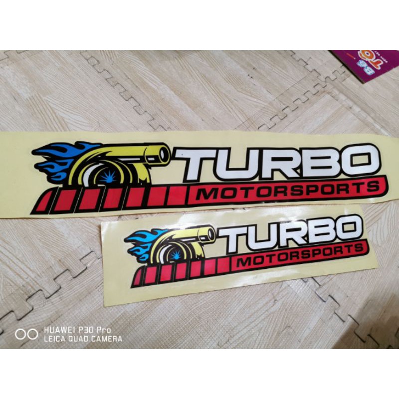 Tem chữ TURBO In phản quang