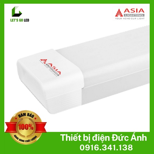 Đèn tuýp LED liền máng ASIA - 0.6m - Ánh sáng Trắng, Vàng, Đổi màu
