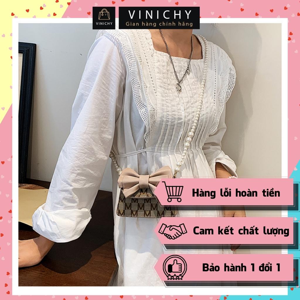 Túi xách Mini nữ đeo chéo, túi đi chơi, đi học VINICHY, da đẹp cao cấp size 12cm HA131