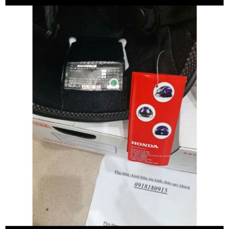 Mũ bảo hiểm honda nửa đầu matt có kính