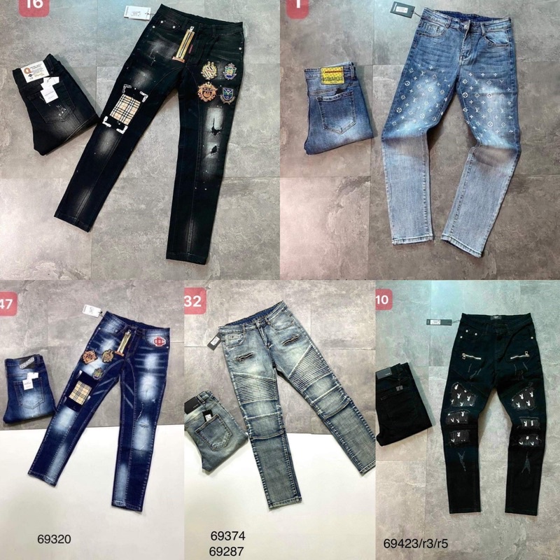 Quần jean nam Dsquared2 khoá lệch cao cấp mới nhất_shop tự chụp