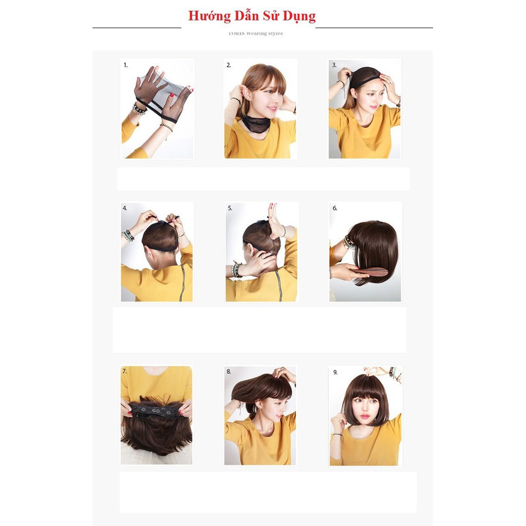 Tóc Giả Nam Nguyên Đầu Tặng Kèm Lưới Sunshine - D41