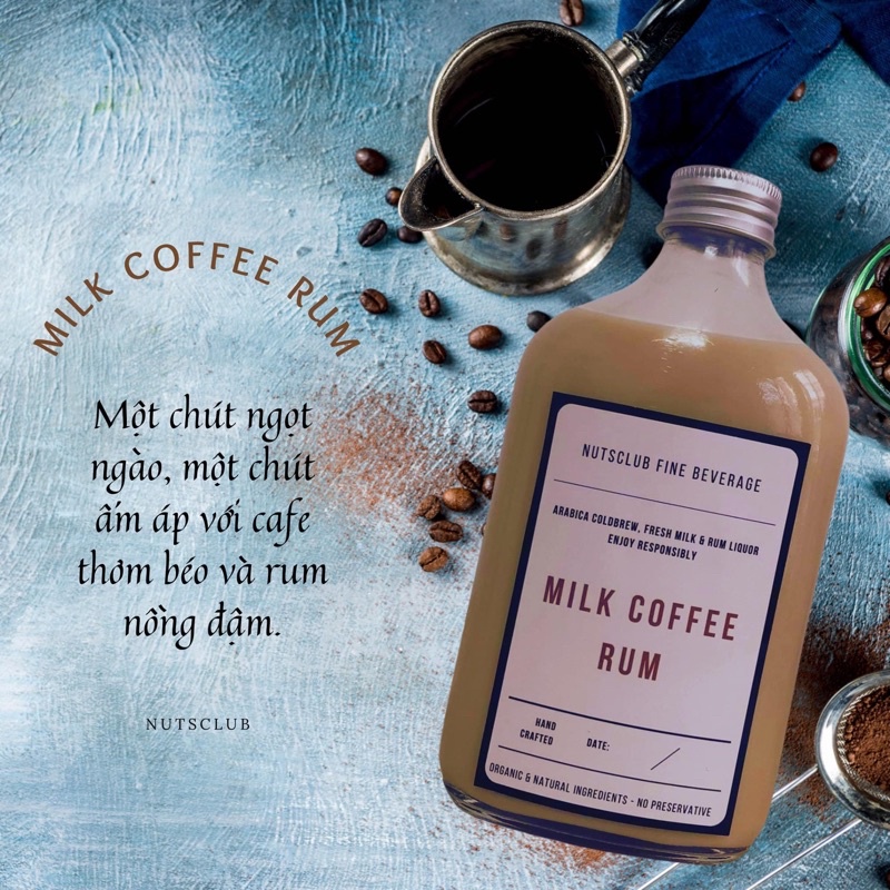 Milk Coffee Rum - Cocktail Cà phê Sữa