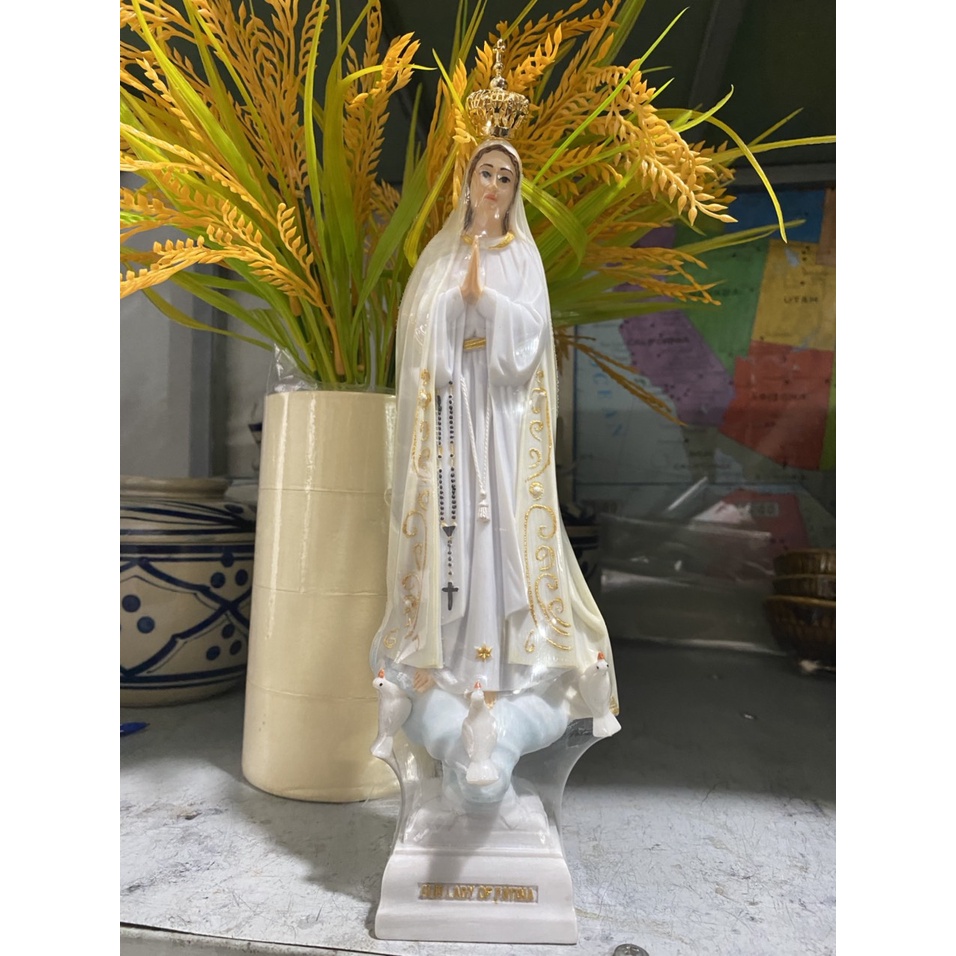 Tượng công giáo - Mẹ Fatima Mẫu Ý cao cấp 30cm